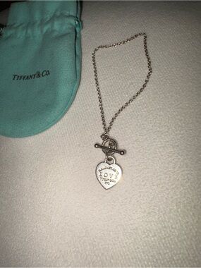 Tiffany & Co. Sterling Silver LOVE Heart Toggle bracelet